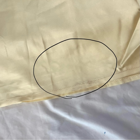 Peppermayo butter yellow satin halter open back scarf neck maxi dress Small NWT - Picture 15 of 16